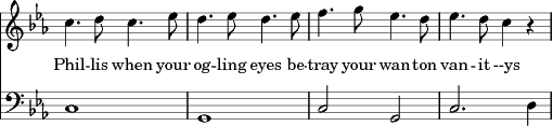 excerpt in musical notation