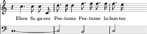 excerpt in musical notation